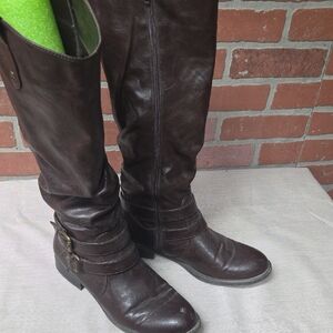 Dark Brown Boots Sz 10